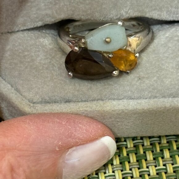 Michelle Albala Multi Gemstone 925 Ladies Ring - Picture 4 of 13